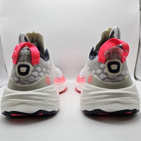 Puma ForeverRun Nitro White Sunset Glow Galactic Gray Womens 7 Running Shoes - Picture 6 of 11